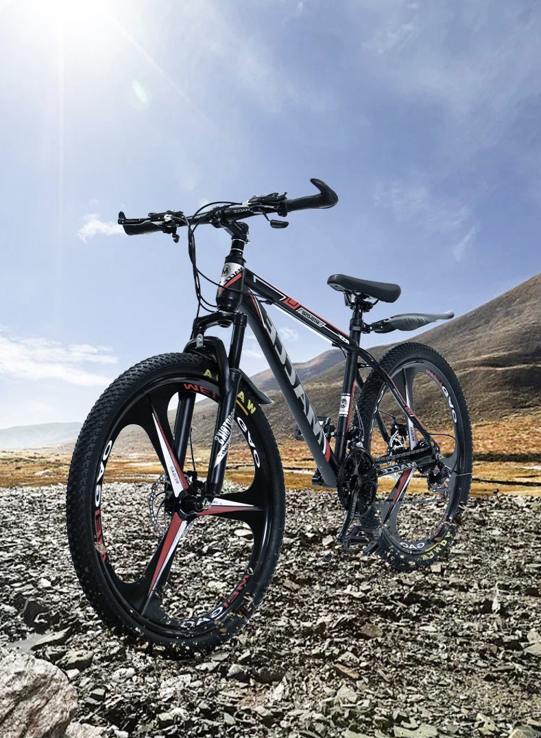 26" Mountain Bike, 3/6 Spokes, 24-Speed Drivetrain, Aluminum Frame, 26" Wheels, Disc brakes, Unisex - Image 1