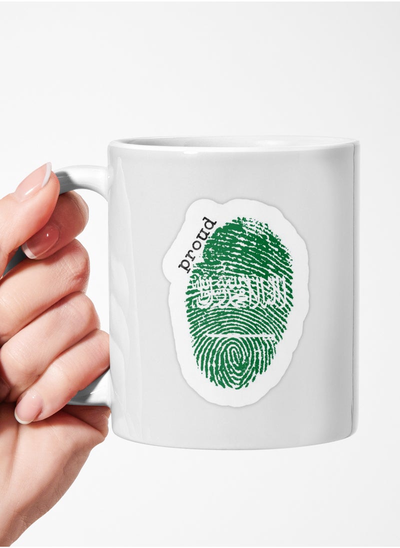 فون بلانت كوب سيراميك للشاي والقهوه تصميم البصمة السعودية 