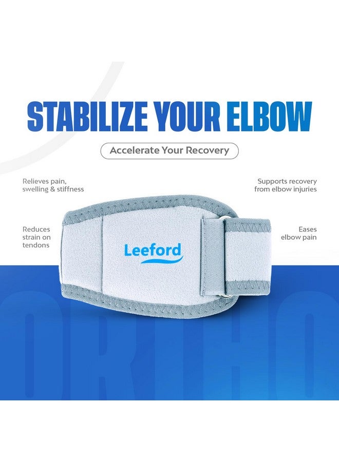 Leeford Tennis Elbow Support - Size (XL) | Elbow Band for pain Relief | For Both Men & Women | Elbow Support For Gym | 4-Way Stretch for Forearm - Image 5