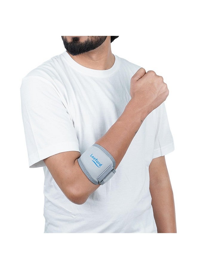 Leeford Tennis Elbow Support - Size (XL) | Elbow Band for pain Relief | For Both Men & Women | Elbow Support For Gym | 4-Way Stretch for Forearm - Image 1