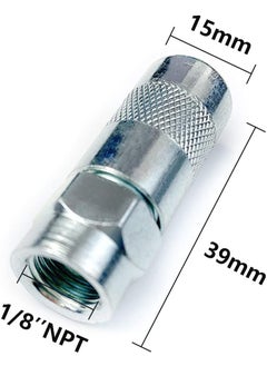 HANTUO HANTUO 2PCS Grease Gun Nozzle tip Grease Nozzle Metal Replacement Grease tip Nozzle Fitting Nipple Grease Gun Lubrication Accessories Steel Copper Grease Gun  - Image 4