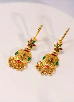 GOLDMAX Elegant 21k Gold Plated Drop Earrings For Women  - Image 3