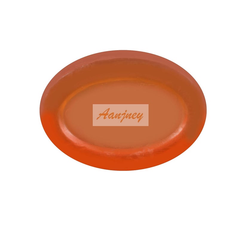 Aanjney Glycerin Orange Soaps 100 gms 4 pieces - Image 2
