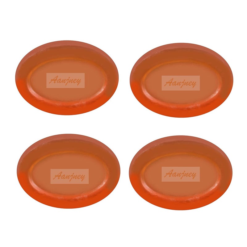 Aanjney Glycerin Orange Soaps 100 gms 4 pieces - Image 1