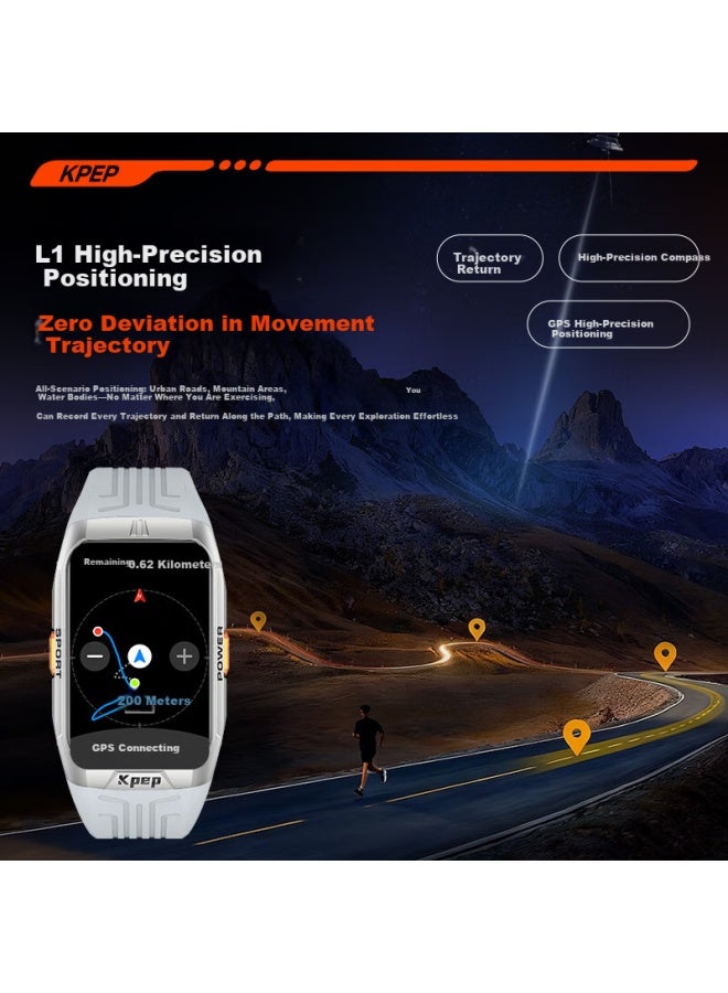 Kpep Professional Swimming Jump Rope Algorithm Six-star Gps Sports Watch Deep Waterproof Running Trail Ultra-long Battery Life All-day Heart Rate Blood Oxygen Sleep Stress Fitness Tracker - Image 3