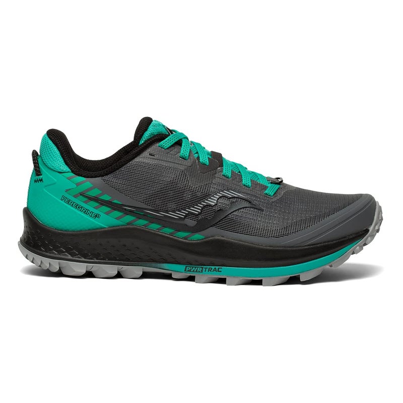 Saucony Women's Peregrine 11 Trail Running Shoe, Shadow/Jade, 5 - Image 2