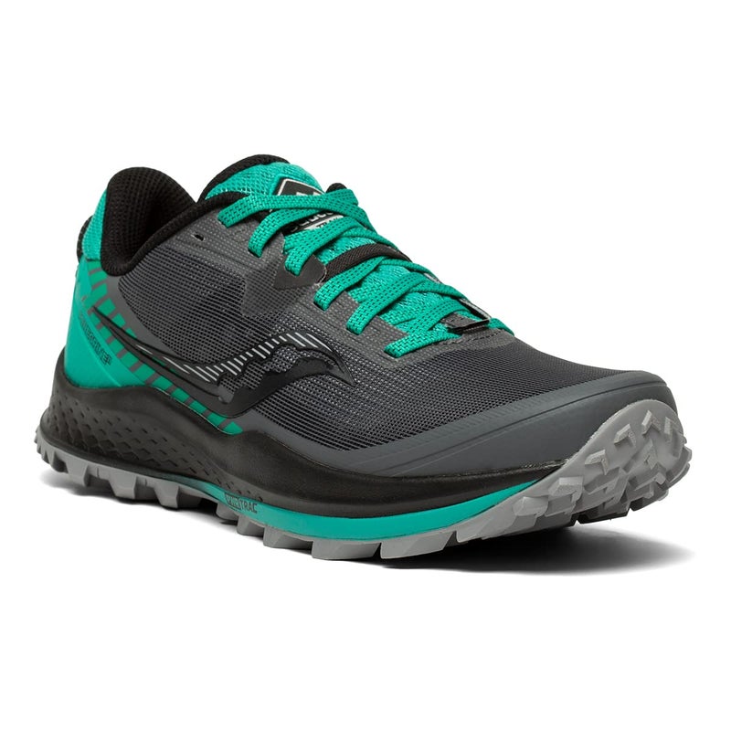 Saucony Women's Peregrine 11 Trail Running Shoe, Shadow/Jade, 5 - Image 4