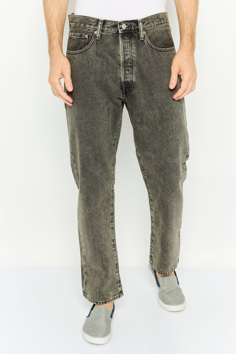 GAP Men Original Fit Washed Non Stretchable Jeans, Charcoal - Image 1