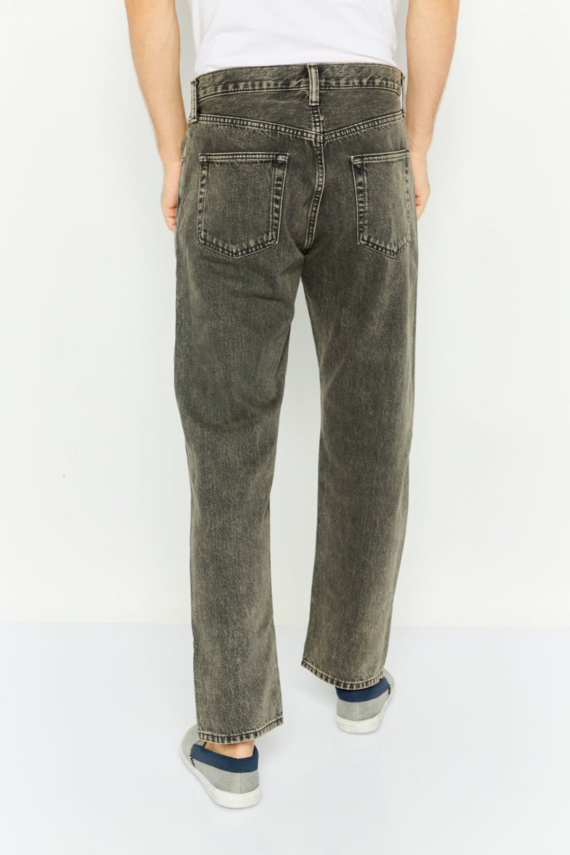 GAP Men Original Fit Washed Non Stretchable Jeans, Charcoal - Image 3