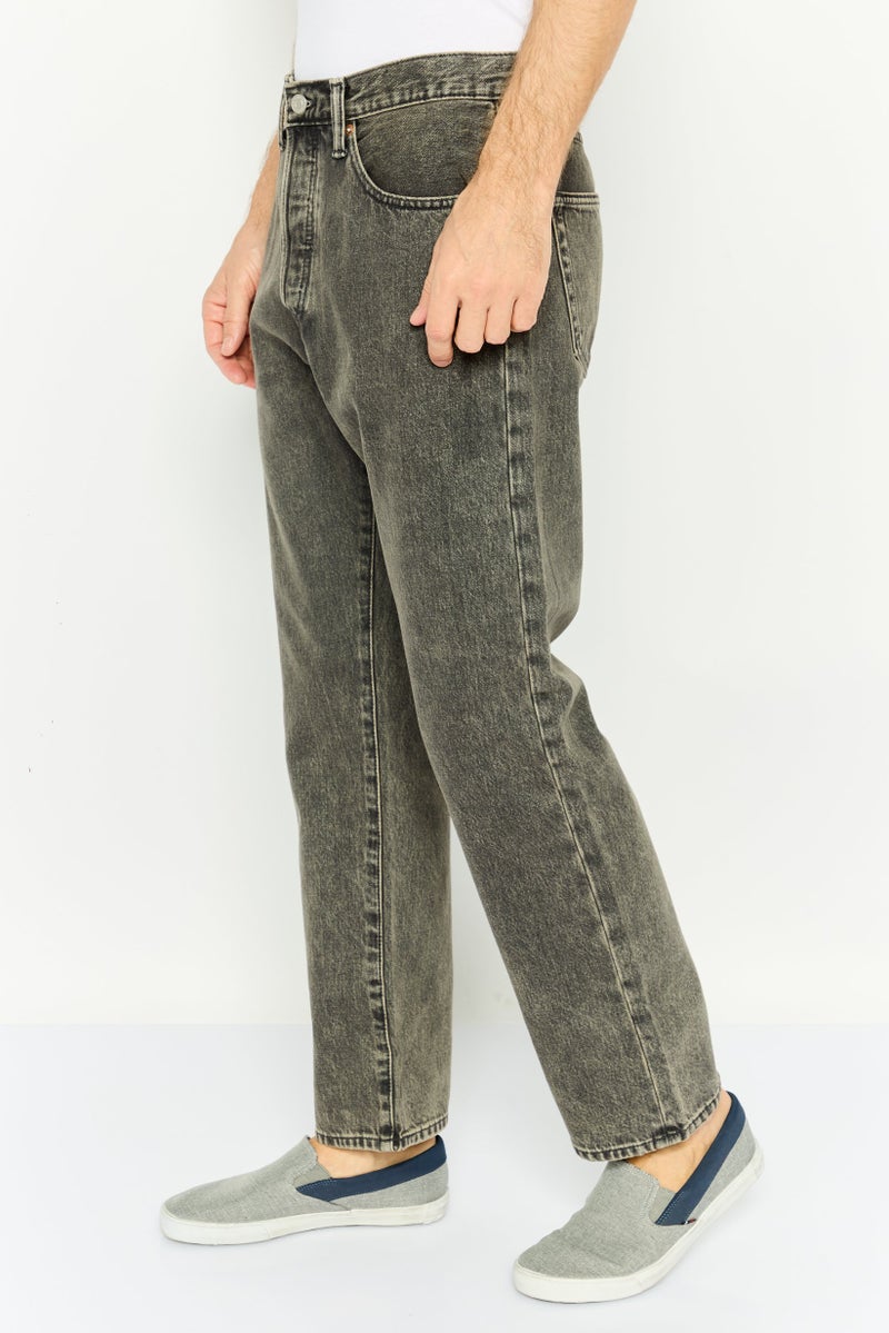 GAP Men Original Fit Washed Non Stretchable Jeans, Charcoal - Image 4