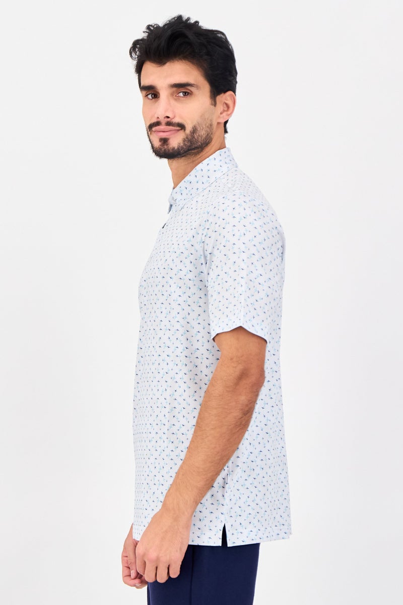 Greg Norman Men Sportswear Fit Short Sleeve Outdoor Polo Shirt, Multicolor - Image 2