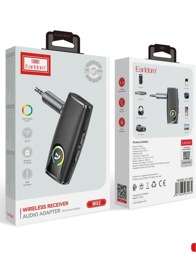 Newest 2-in-1 Wireless Transmitter and Receiver – Bluetooth Audio Adapter for Wired Headphones, Car u0026 Home Use