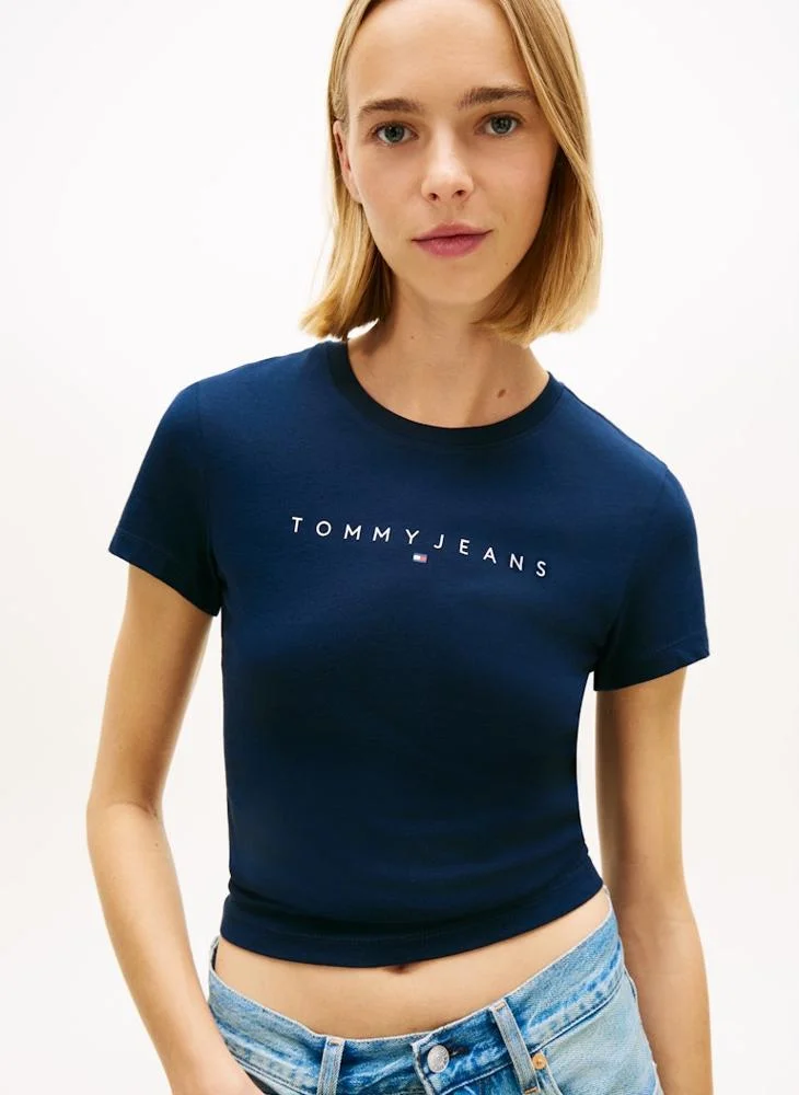 Casual  Slim Linear T-Shirt Ext