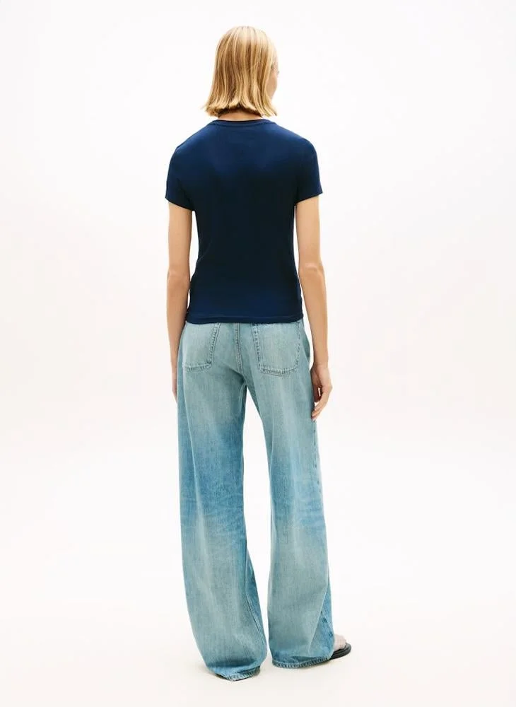 TOMMY JEANS  Casual  Slim Linear T-Shirt Ext for Women | Best Price UAE