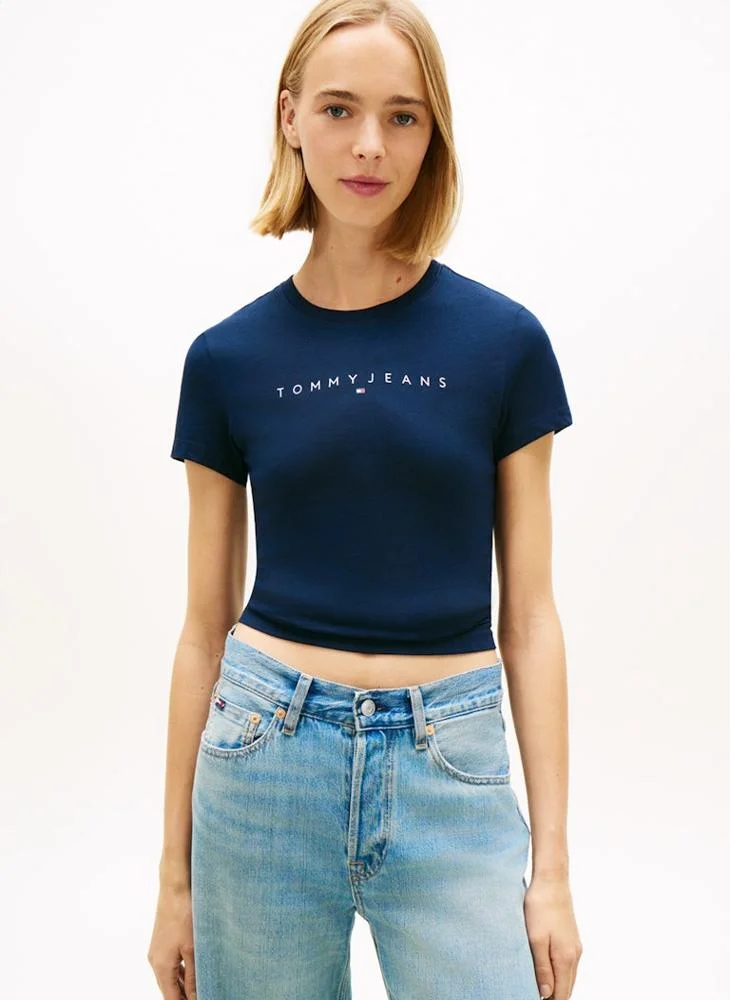 TOMMY JEANS  Casual  Slim Linear T-Shirt Ext for Women | Best Price UAE