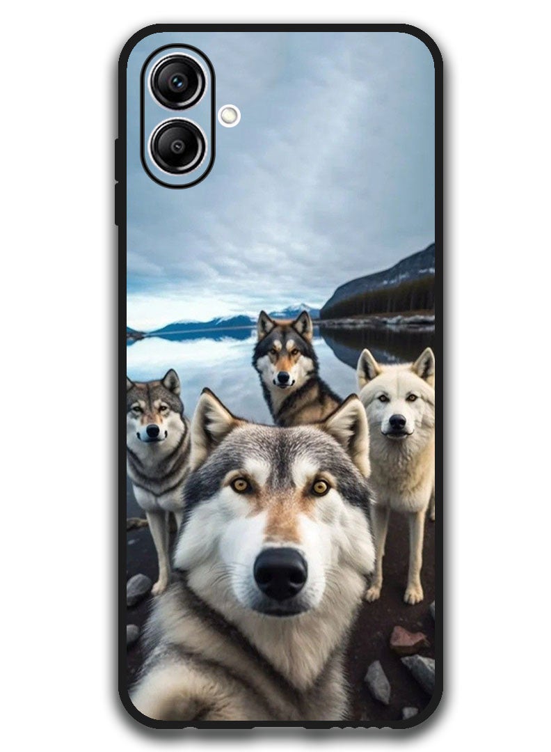 Theodor Protective Case Anti Scratch Shock Proof Bumper Cover For Samsung Galaxy A06 Wolf Selfie - Image 1