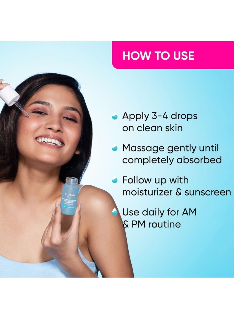 Dot & Key Hydrating Hyaluronic Acid Face Serum With Vitamin C + E | For Plump, Glowing Skin |For Dry Skin, Oily & Normal Skin - Image 2