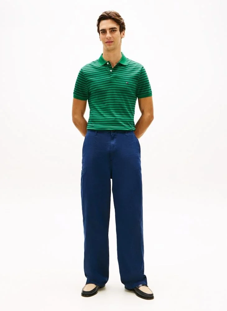 TOMMY HILFIGER  Regular Fit Flag Embroidery Polo Shirt for Men | Best Price UAE