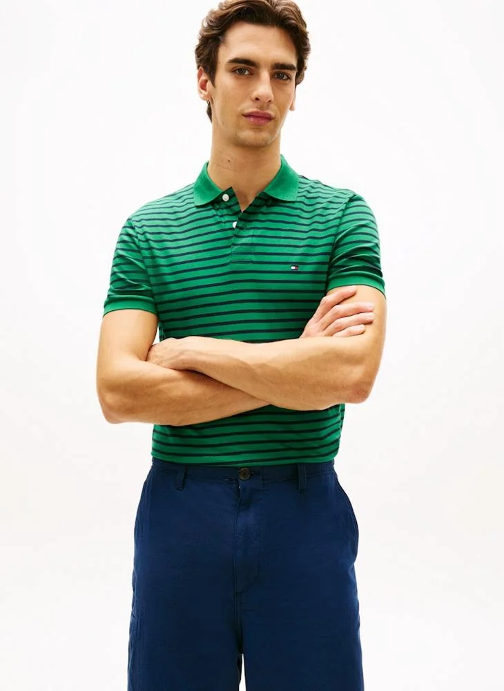 Regular Fit Flag Embroidery Polo Shirt