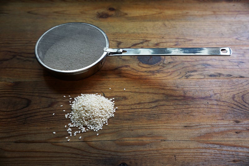 RSVP International Kitchen Roasting Collection Dishwasher Safe, Nut/Seed Toasting Pan, Stainless Steel - Image 4