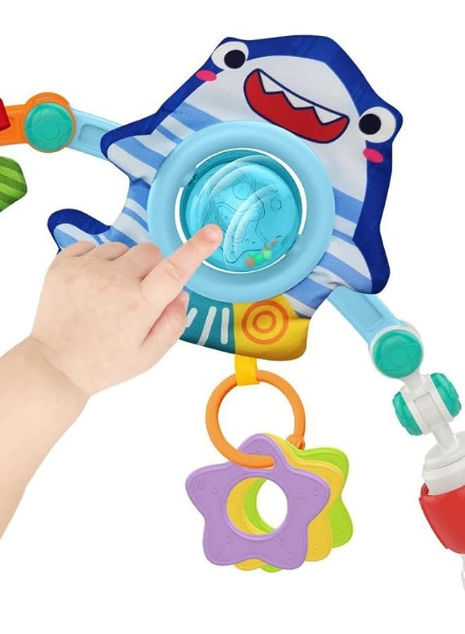 IAF Stroller Arch Toy for Infant and Toddlers, Baby Stroller Toy Crib Accessory with Universal Clamps, Travel Car Seat Toy Activity Arch for Bouncers Pram, Adjustable for Bouncers, Car Seat Pram 0M+ - Image 2