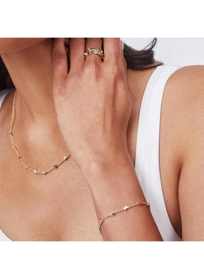 Kendra Scott Kendra Scott Haven Heart Gold Chain Bracelet in Multi Mix, Fashion Jewelry For Women  - Image 2