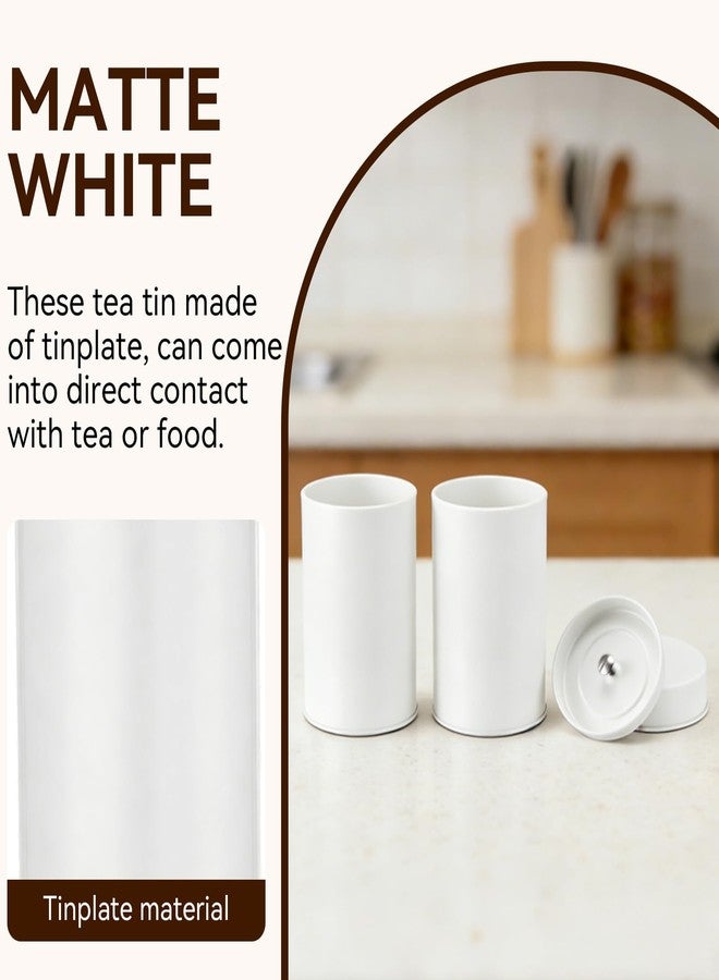 Frdhee Metal Tea Tin Canister with Airtight Double Lids, 16 oz Round Tin Can Small Canister Storage Container Box with Double Sealed Lid for Loose Tea Coffee Sugar Candy Herbs Spices - Image 4