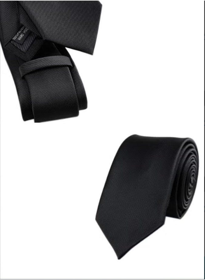 ربطة عنق رجالية كاجوال لحفلات الزفاف بلون واحد متعدد الألوان 8 سم (4 شرائط) - Image 5