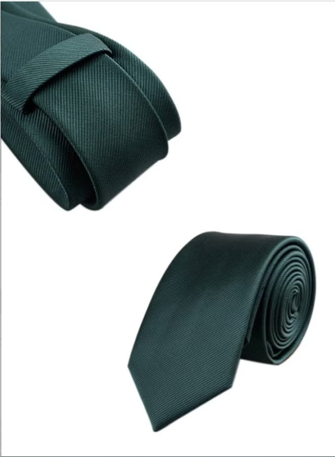 ربطة عنق رجالية كاجوال لحفلات الزفاف بلون واحد متعدد الألوان 8 سم (4 شرائط) - Image 3