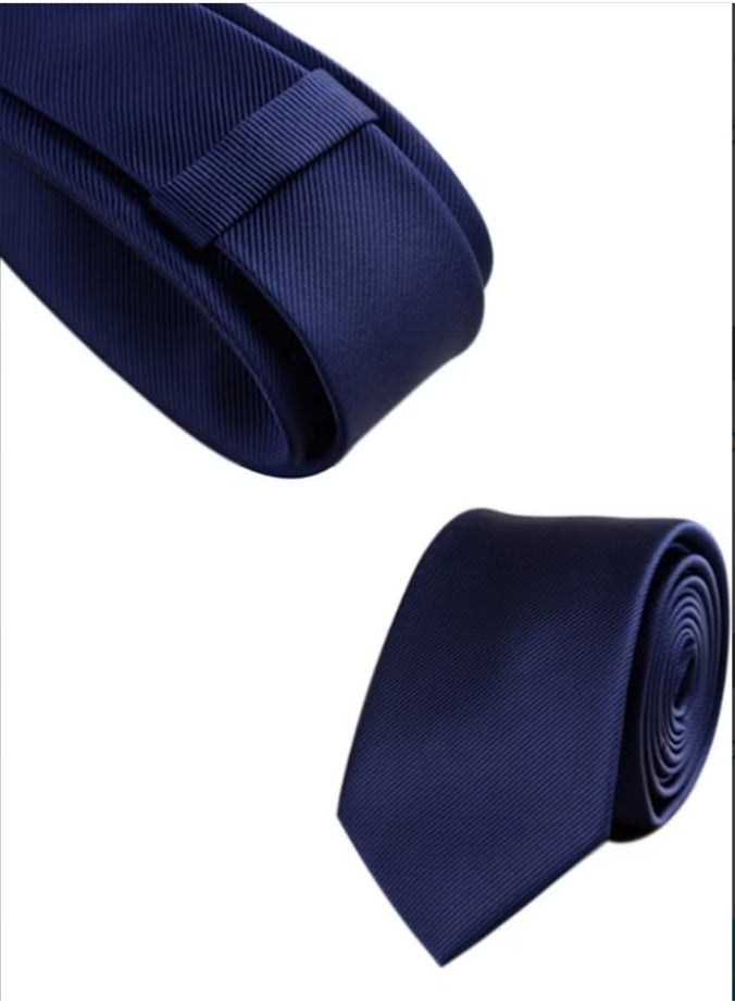 ربطة عنق رجالية كاجوال لحفلات الزفاف بلون واحد متعدد الألوان 8 سم (4 شرائط) - Image 2