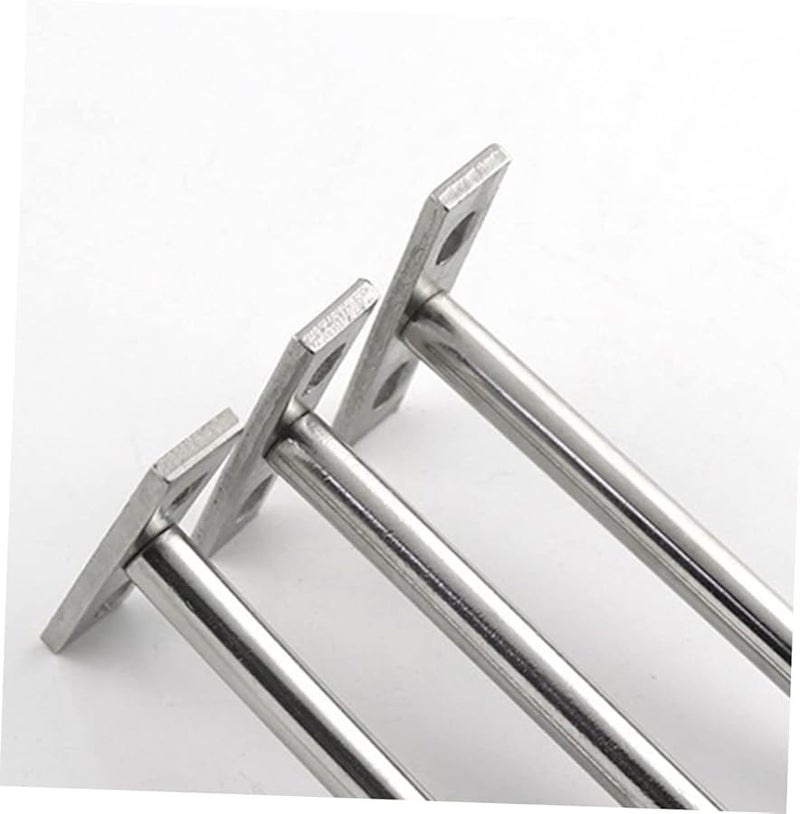 Angoily Floating Shelf Bracket Hidden Wall Brace Type B Hardware Sturdy 4 Inch Black - Image 3