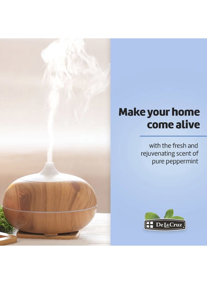 De La Cruz - Peppermint Essential Oil - 100% Peppermint Oil for Aromatherapy - Steam Distilled - 2 Fl OZ - Image 1