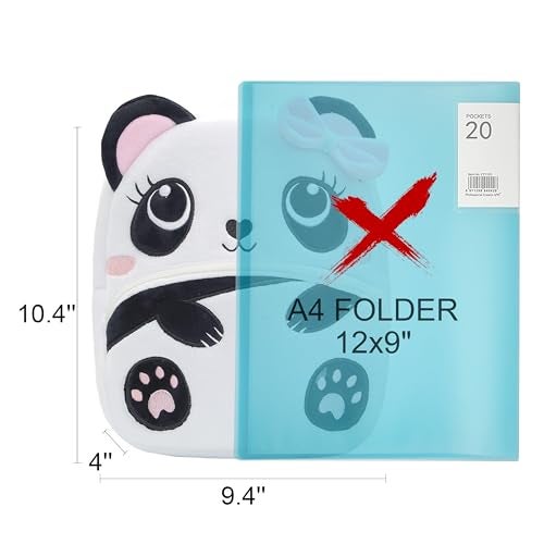 NICE CHOICE Cute Toddler Backpack Toddler Bag Plush Animal Cartoon Mini Travel Bag for Baby Girl Boy 2-6 Years(Cute Panda) - Image 2