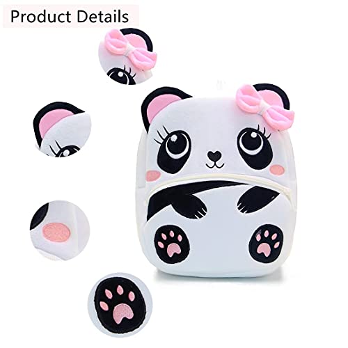 NICE CHOICE Cute Toddler Backpack Toddler Bag Plush Animal Cartoon Mini Travel Bag for Baby Girl Boy 2-6 Years(Cute Panda) - Image 5