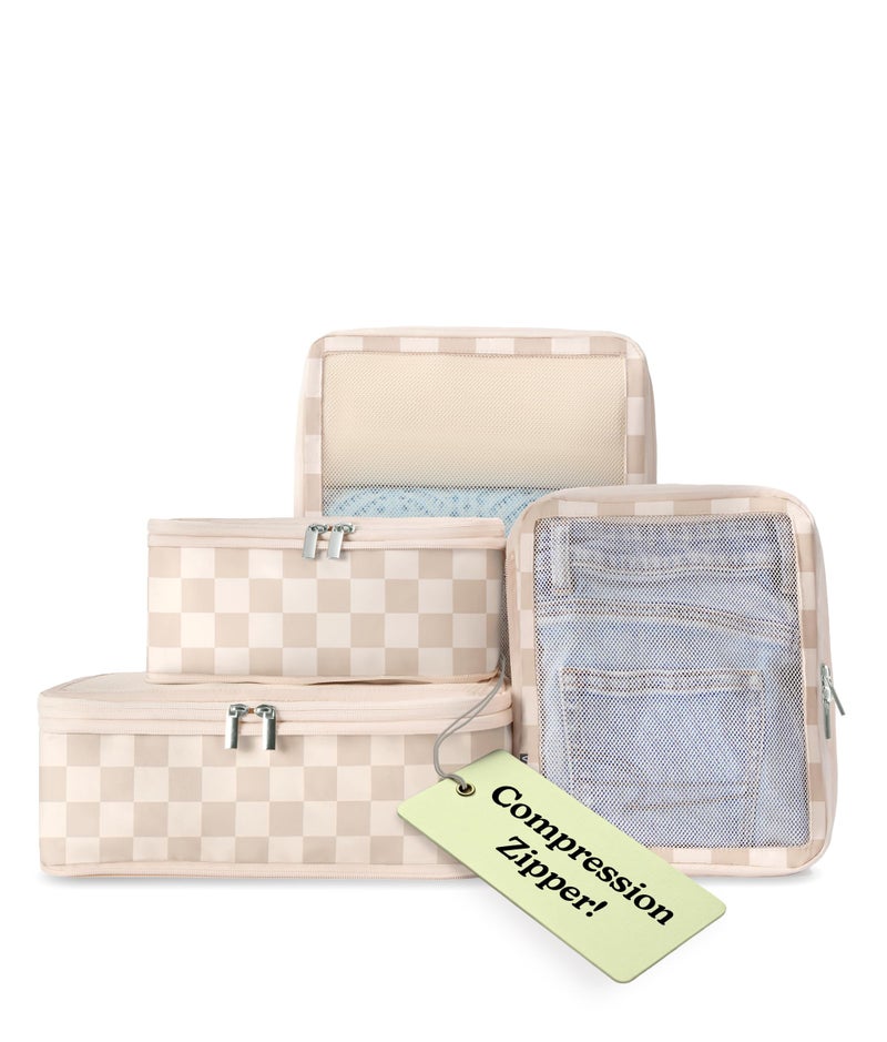 Vandel Space-Saving Compression Packing Cubes for Women, Men, Compressible Carry On Suit Case Organizer Luggage Packing Cubes for Travel Organizer Bags for Luggage and Backpacks, Suitcase Cube - Image 1