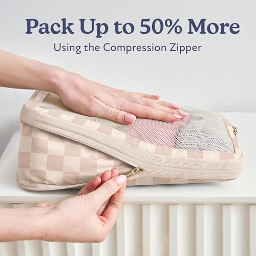 Vandel Space-Saving Compression Packing Cubes for Women, Men, Compressible Carry On Suit Case Organizer Luggage Packing Cubes for Travel Organizer Bags for Luggage and Backpacks, Suitcase Cube - Image 2