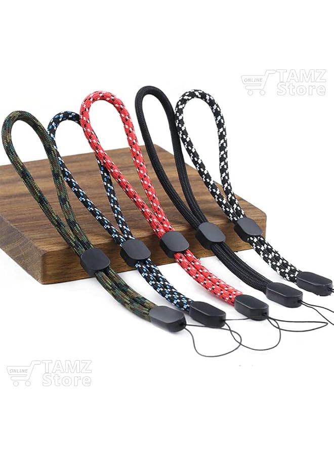 erorex Wrist Striped Nylon Cord For Mobile 7.5 Inch Holder For Mobile Phones Wireless Speaker Devices Keys Business Card Usb Flash Or Any Mini Portable Devices Black And White  - Image 4