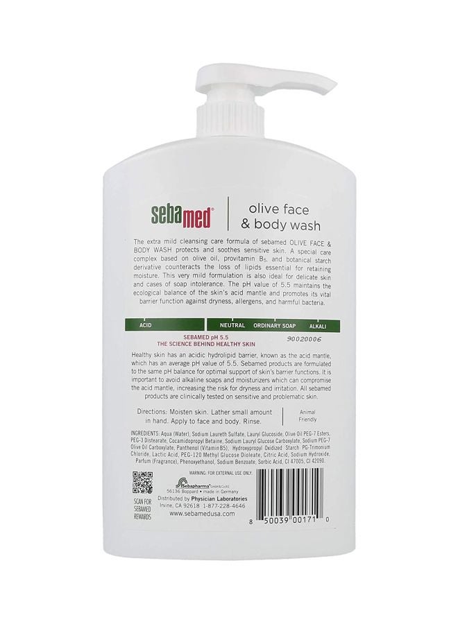 Sebamed Olive Face And Body Wash 1Liters - Image 3