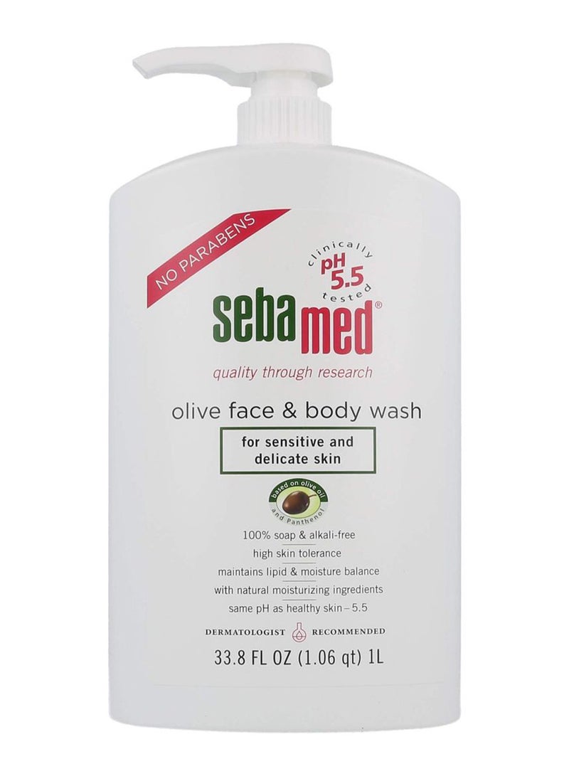 Sebamed Olive Face And Body Wash 1Liters - Image 1