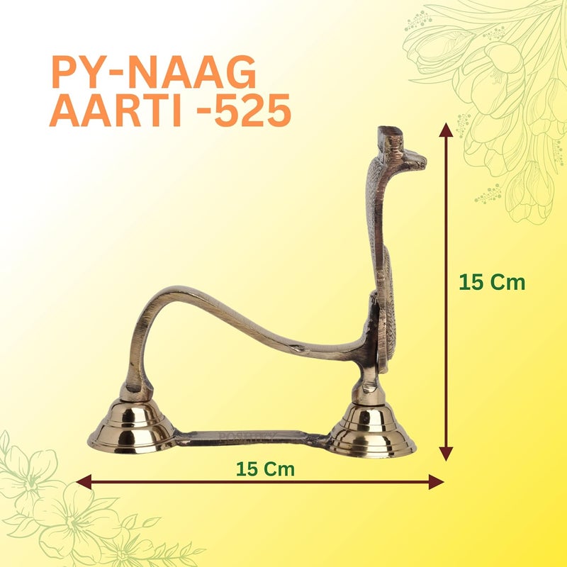 POSHIFY Naag Diya Aarti Exquisite SerpentShaped Puja Aarti for Spiritual Growth Meditation Luxury Home Decor - Image 2