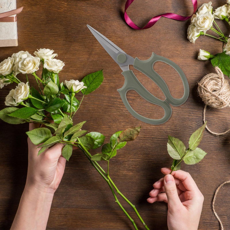 Stainless Steel Pointed Head Flower Scissors Floral Shears Gardening Shear Thickened Blades for Home Florist Use - Image 5