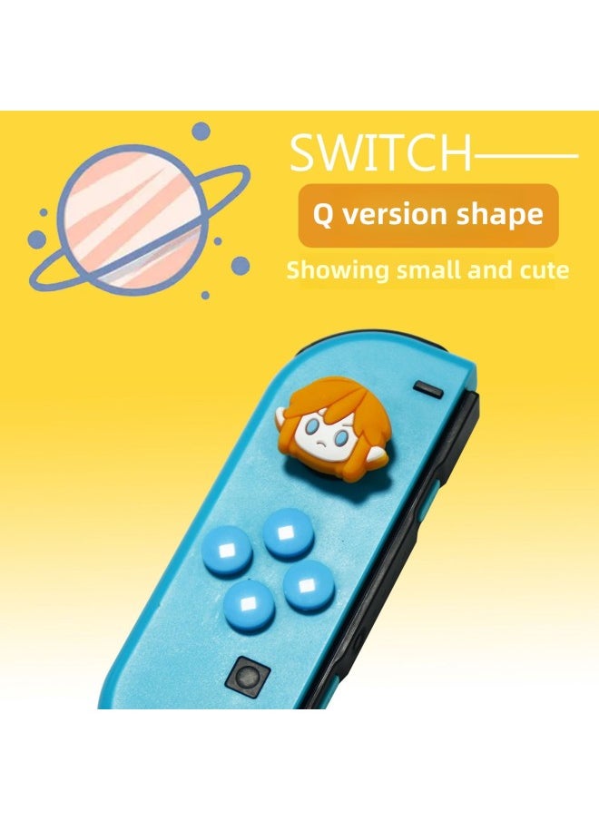 General Suitable For Nintendo Switch Key Stickers NS Direction Keys Color Stickers Joy-con Rocker Cap-Product Color:39  - Image 2