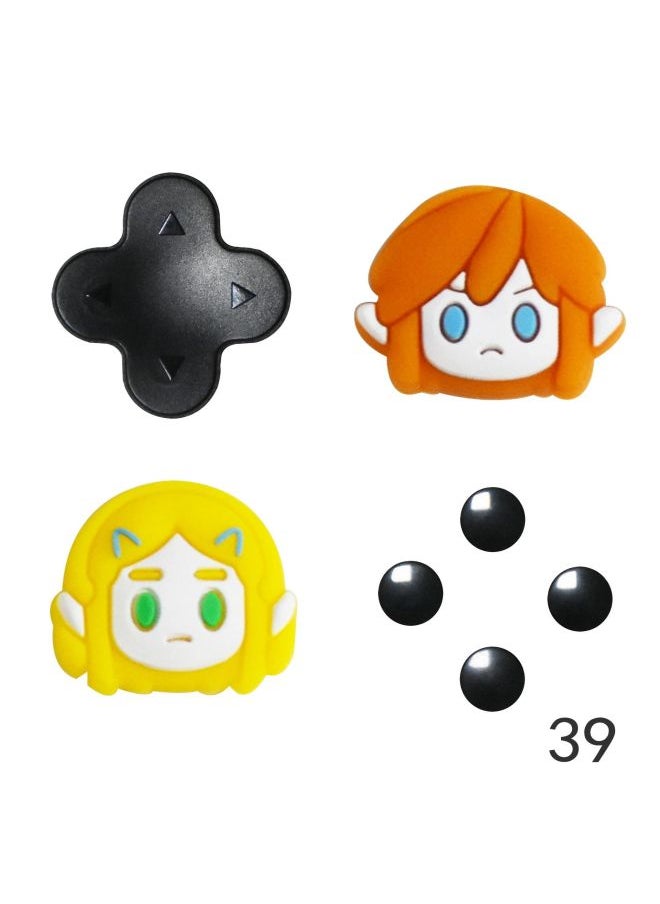 General Suitable For Nintendo Switch Key Stickers NS Direction Keys Color Stickers Joy-con Rocker Cap-Product Color:39  - Image 1