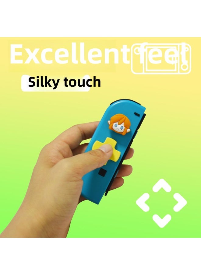 General Suitable For Nintendo Switch Key Stickers NS Direction Keys Color Stickers Joy-con Rocker Cap-Product Color:39  - Image 5