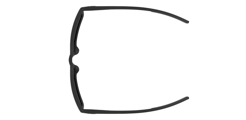 UNDER ARMOUR UA Hustle Rectangular Sunglasses, Matte Black Frame w/ Polarized Gray Lenses - Image 5