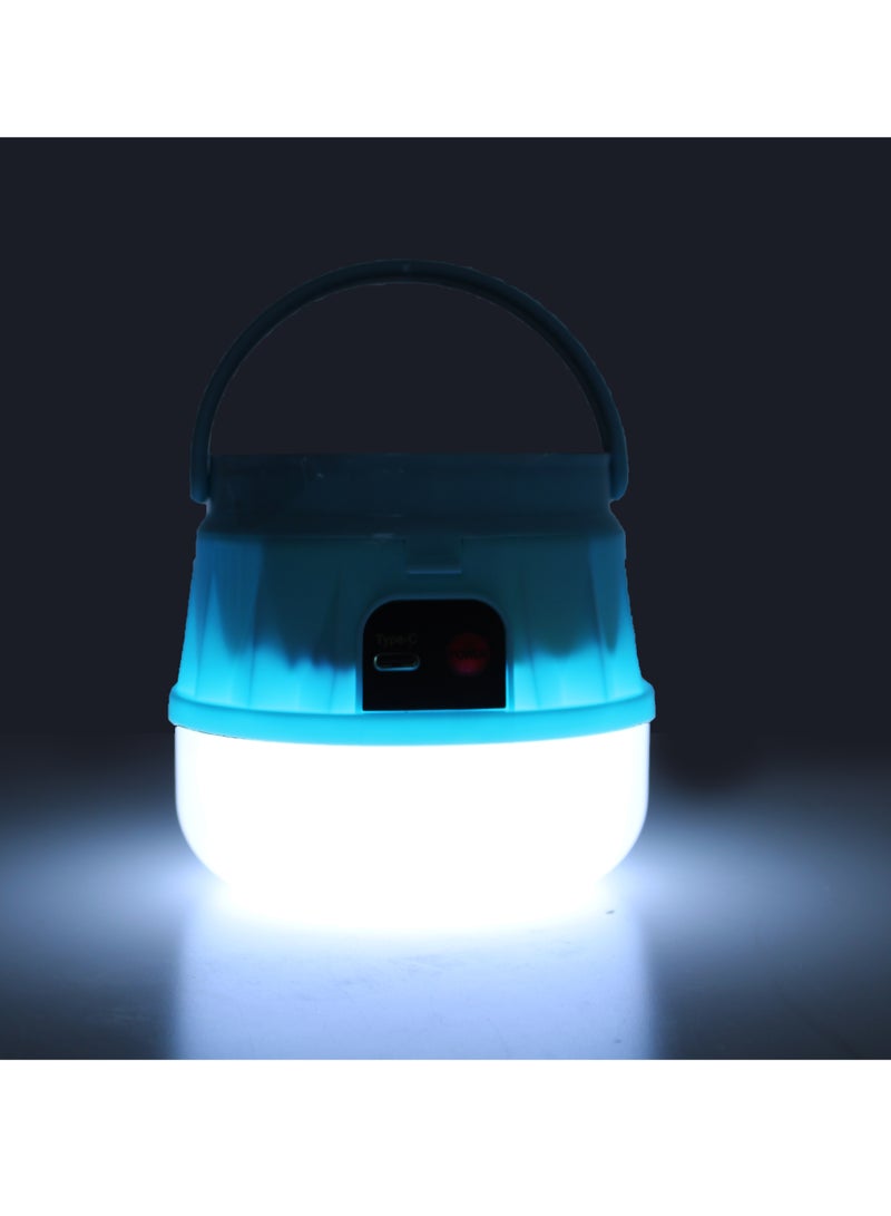 لمبة LED للتخييم بالطاقة الشمسية 200 وات 2400 مللي أمبير في الساعة USB شحن مفتاح يعتم إضاءة ليلية محمولة - Image 4