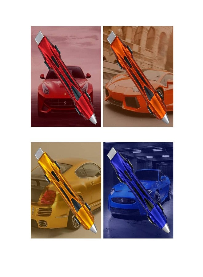 LSFCHYBY The New 4 PCS Sports Car Pens Ballpoint Pen Funny pens for Kids Novelty Cute Pen Cool Kids Pens School Supplies Racing Car Pen Gifts for children（Blue ink） (4) - Image 4