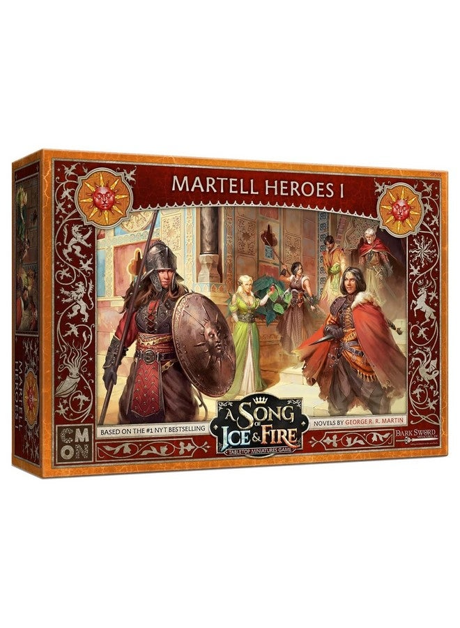 CMON A Song of Ice and Fire Tabletop Miniatures Game Martell Heroes I Box Set (Multilingual Edition) - Strategy Game for Adults, Ages 14+, 2+ Players, 45-60 Minute Playtime, Made by CMON - Image 1