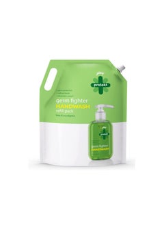 Godrej Protekt Germ Fighter Handwash Refill Pack | Lime & Eucalyptus | Germ Protection & Soft on Hands - 1.5 L