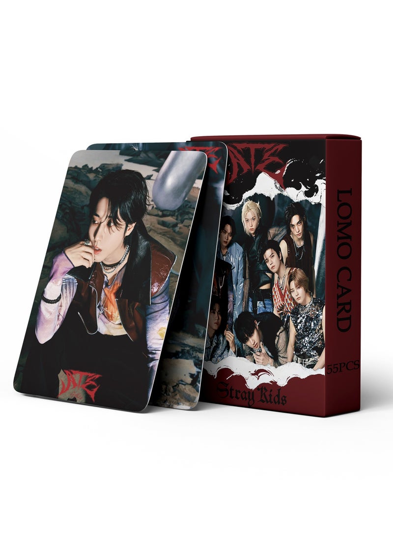 إيهوم - بطاقة لومو مكونة من 55 قطعة من ألبوم Stray Kids الجديد مجموعة الأجهزة الطرفية ATE - Image 1